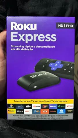 Roku Express Streaming para TV, Full HD, Com controle, Wi-fi de Banda-Dupla