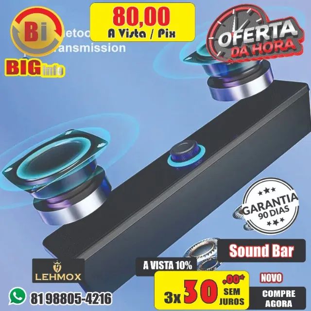 Soundbar alimentado por USB para TV, PC, Laptop, Jogo, Home Theater, Sistema de Áudio  - Foto 5