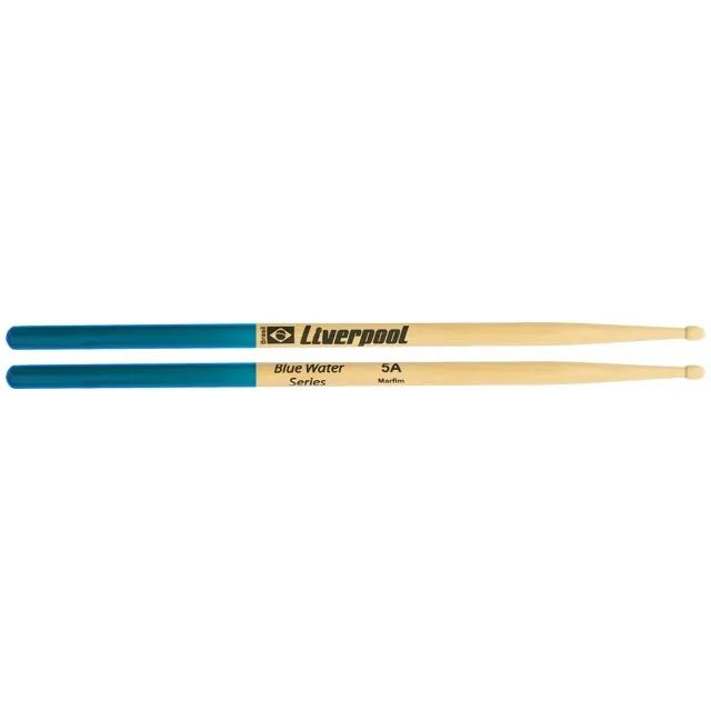 Baquetas para Bateria Liverpool Blue Water 5a ou 7a  - Foto 2