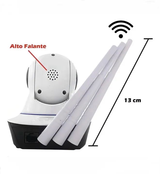Câmera IP Wi-Fi 3 Antenas - Foto 4