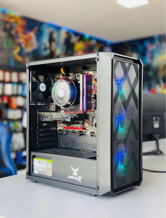 PC Gamer TOP Intel i5 7500, GTX 1050Ti, 16GB - Em até 18x / Loja Física 