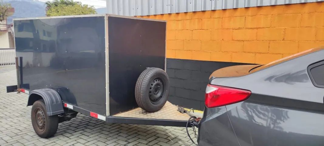 Carretinha Reboque R/Presidente Baú ACM - TOP (doc. em dia) - Foto 3