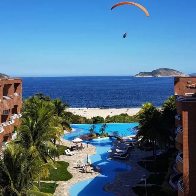 apart camboinhas Ocean Side no térreo, sol da manhã, Niteroi RJ
