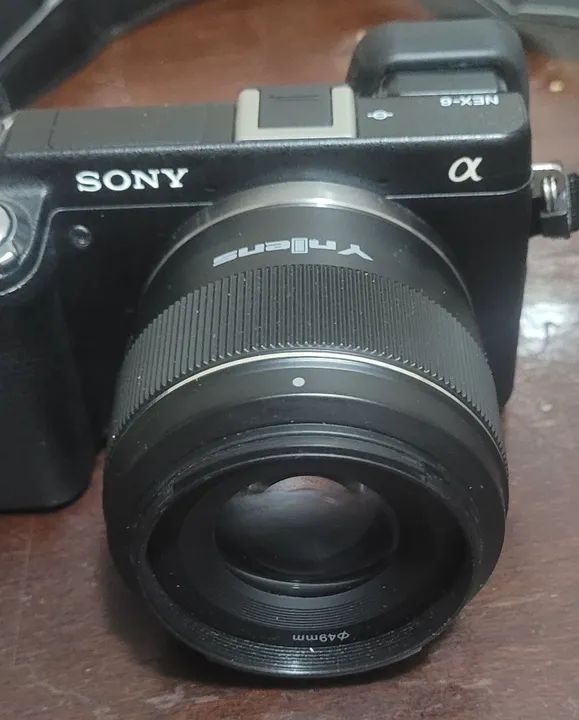 Lente YONGNUO 50mm F1.8 para Câmera Sony