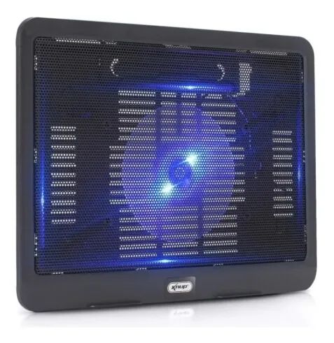 Base para Notebook Knup KP-9014 15,4" com Cooler Led Azul - WZetta - Foto 2
