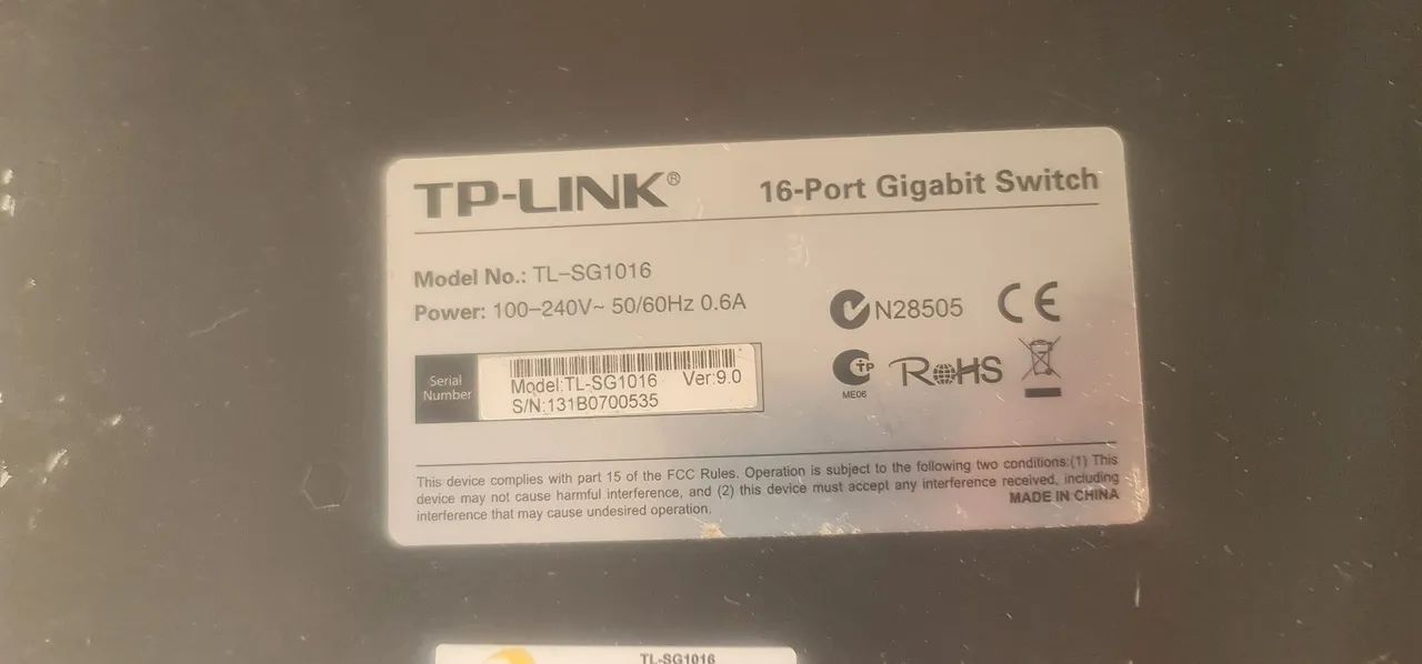 Switch TP-LINK TL-SG1016 16 Portas Gigabit - Foto 3