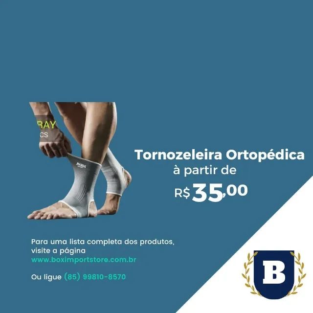 Kit C/ 2 Tornozeleiras Jingba: Ideal para Atividades Físicas e Reabilitação Cinza