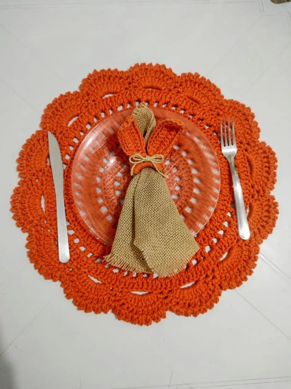 Jogo Americano Crochê 