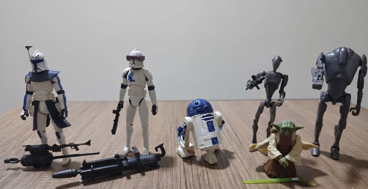 Bonecos Star Wars HASBRO Filmes e Clone Wars (Guerra dos Clones) 2008-2012 - Foto 4