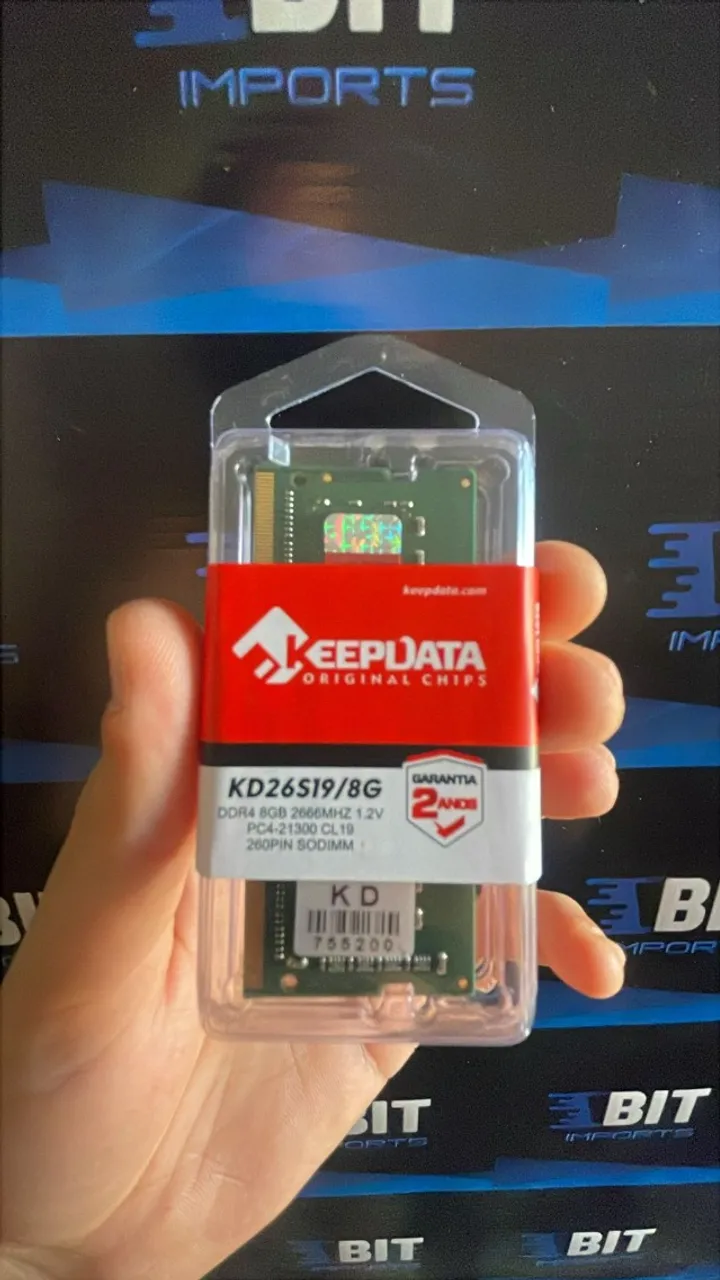 Memória 8GB DDR4 2666Mhz | KEEPDATA | Notebook