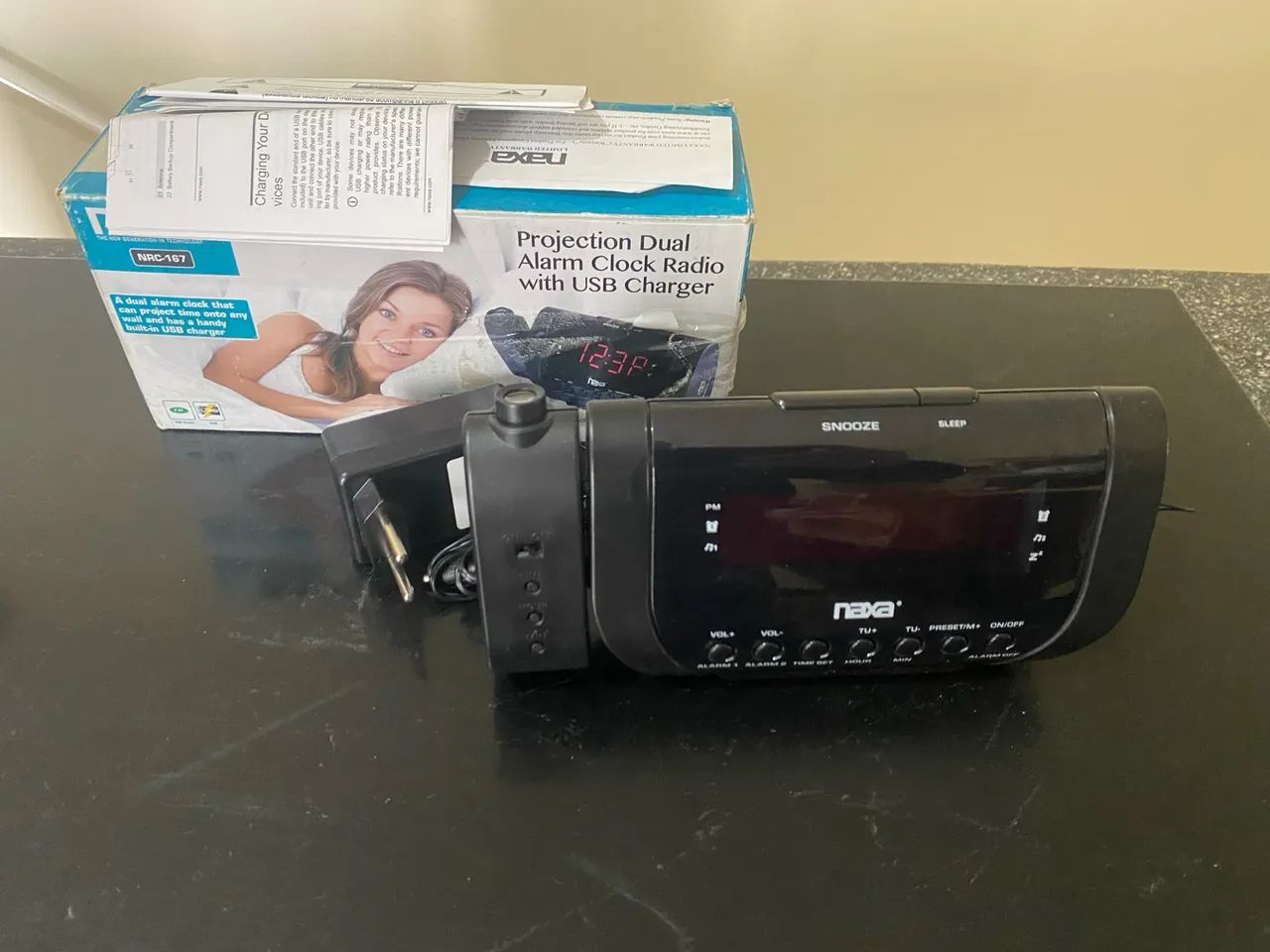 Relógio Despertador com Projeção Naxa NRC-167 - Foto 4