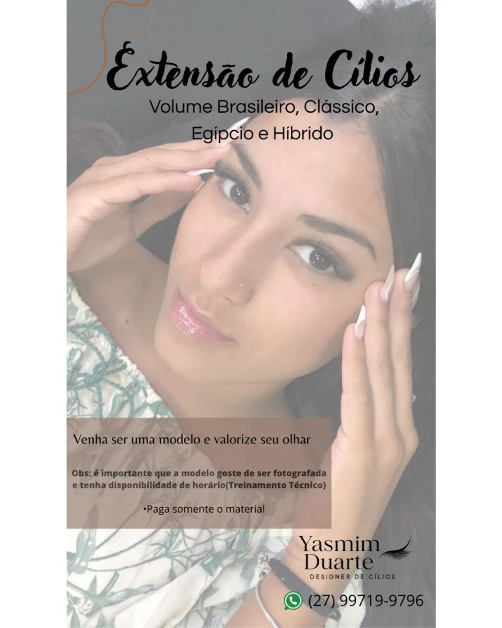 Extensão de Cílios - Volume Brasileiro, Clássico, Egípcio e Híbrido