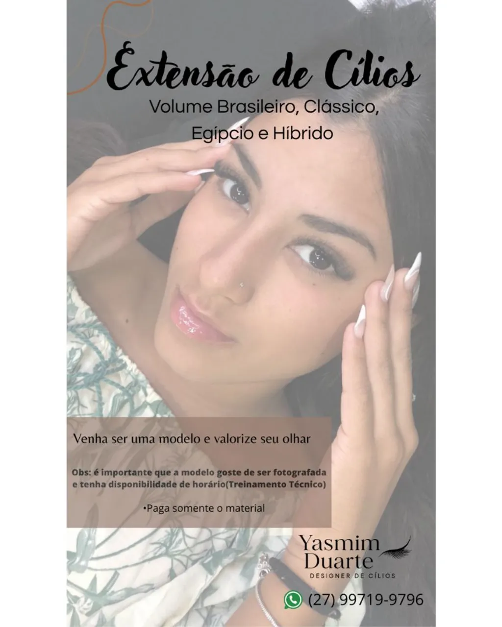 Extensão de Cílios - Volume Brasileiro, Clássico, Egípcio e Híbrido