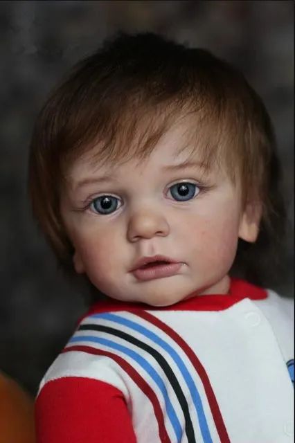 Boneca Reborn Menino Realista Pintura 3D 