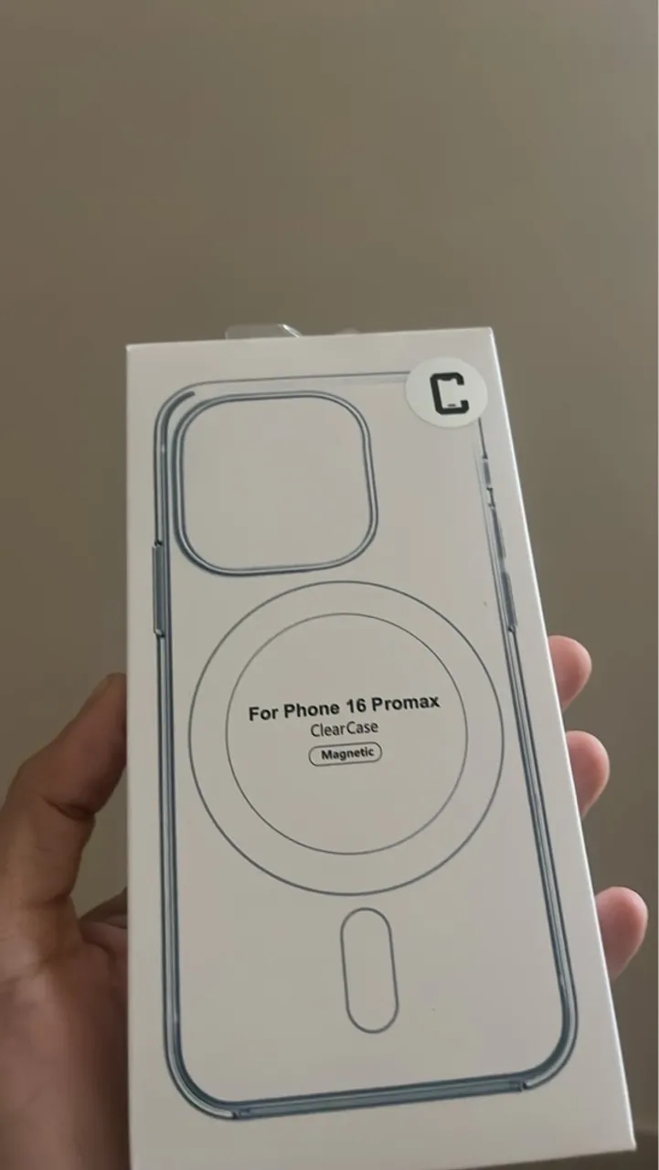 Capa Transparente Magnética iPhone 16 Pro Max