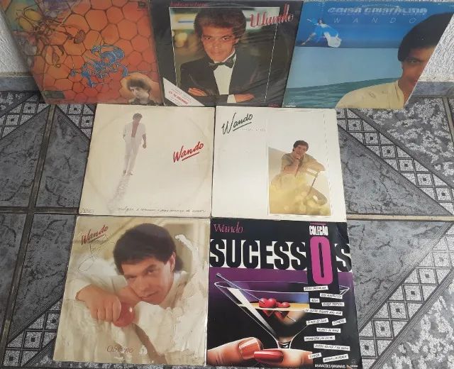 Lps - Wando - lote com 07 discos de vinil