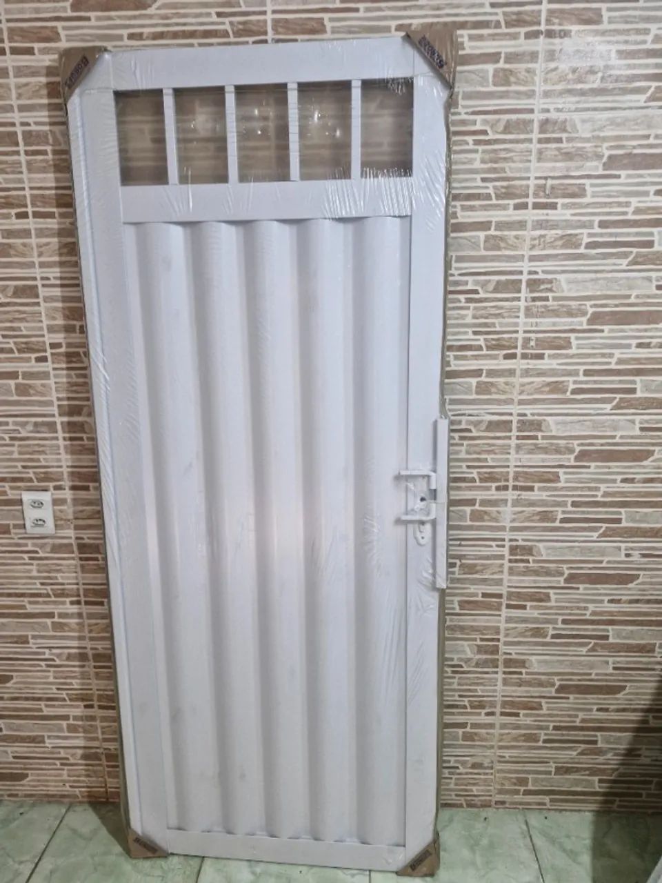 Portão social búzios galvanizado completo 64840841446402120