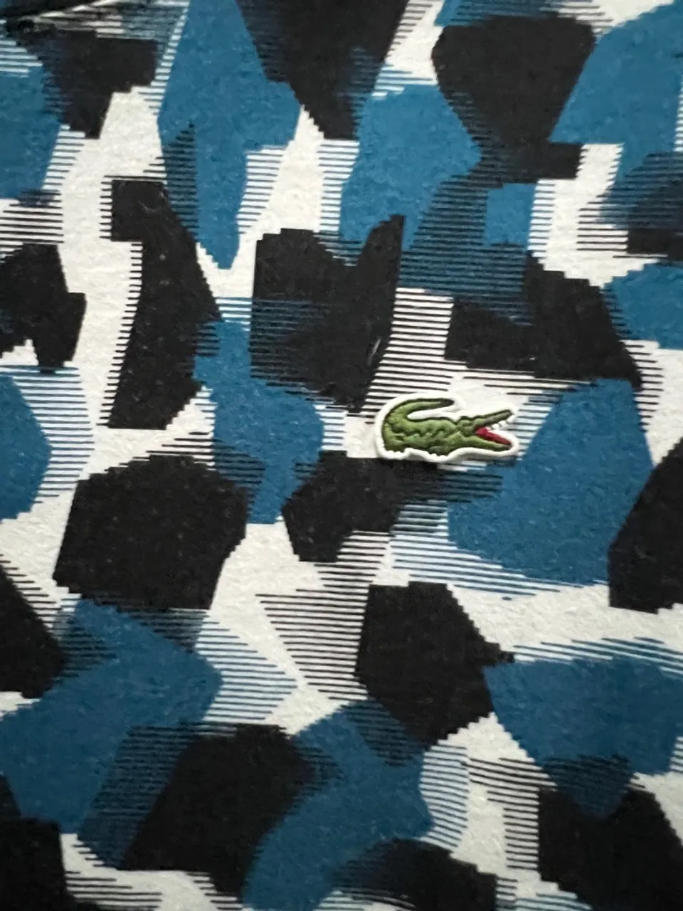 Camiseta Lacoste Camuflada Azul