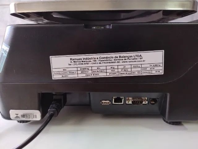 Balança Comercial Etiquetadora Digital Ramuza Atena 2 35 Kg Cor Preto 110V/220v - Foto 4