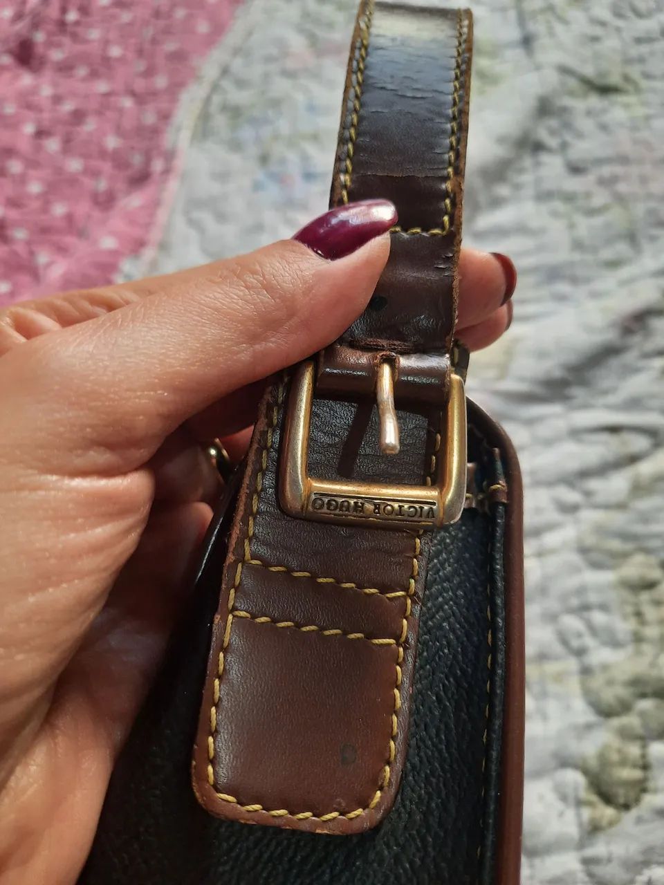 Bolsa Victor Hugo ORIGINAL Clássica em Couro - Foto 2