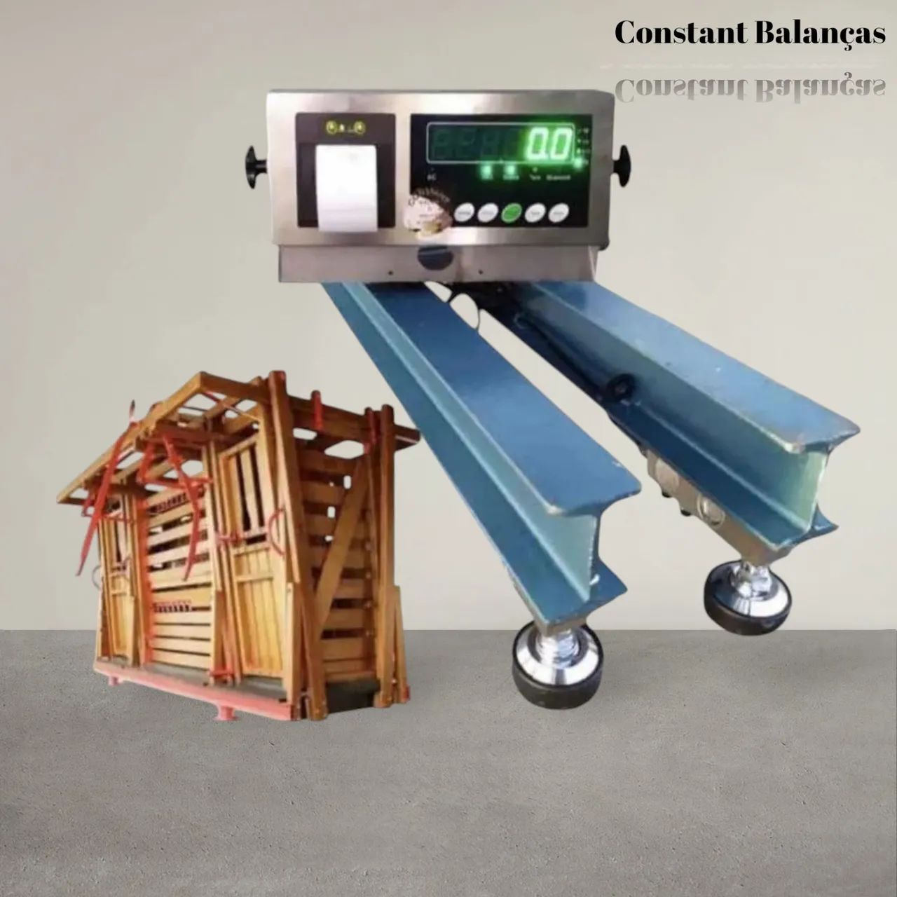 Balança para Gado 4000 kg com Impressora, Bluetooth e Aplicativo - Completa!<br>