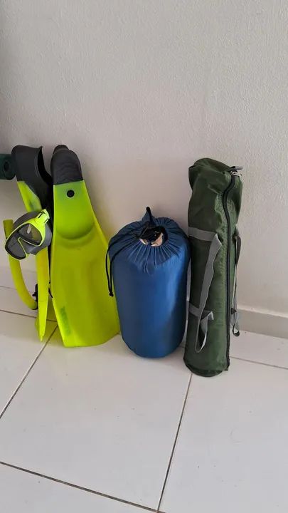 Kit Acampamento Completo - barraca, Saco de Dormir, kit mergulho