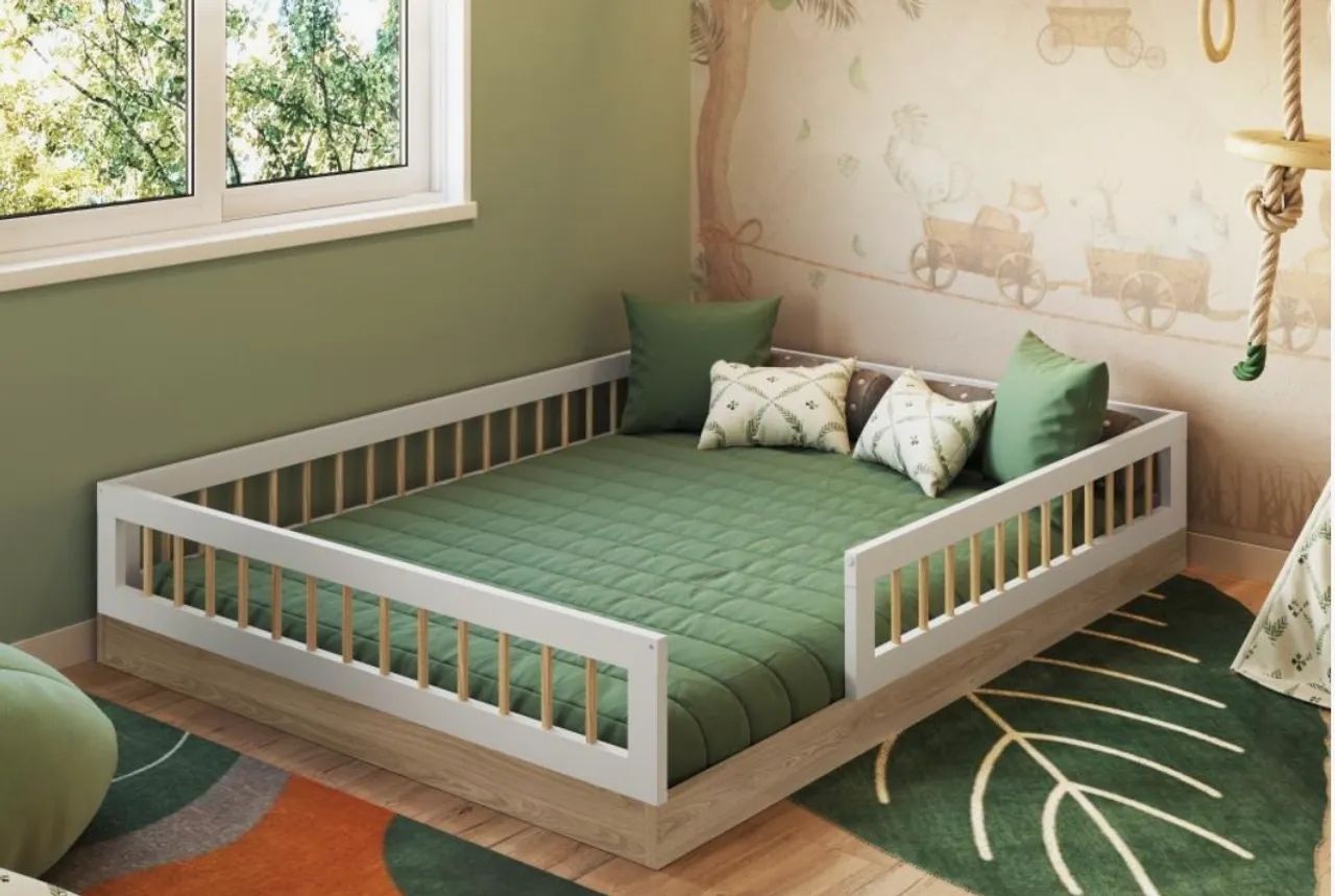 Cama Infantil com Grade de Segurança