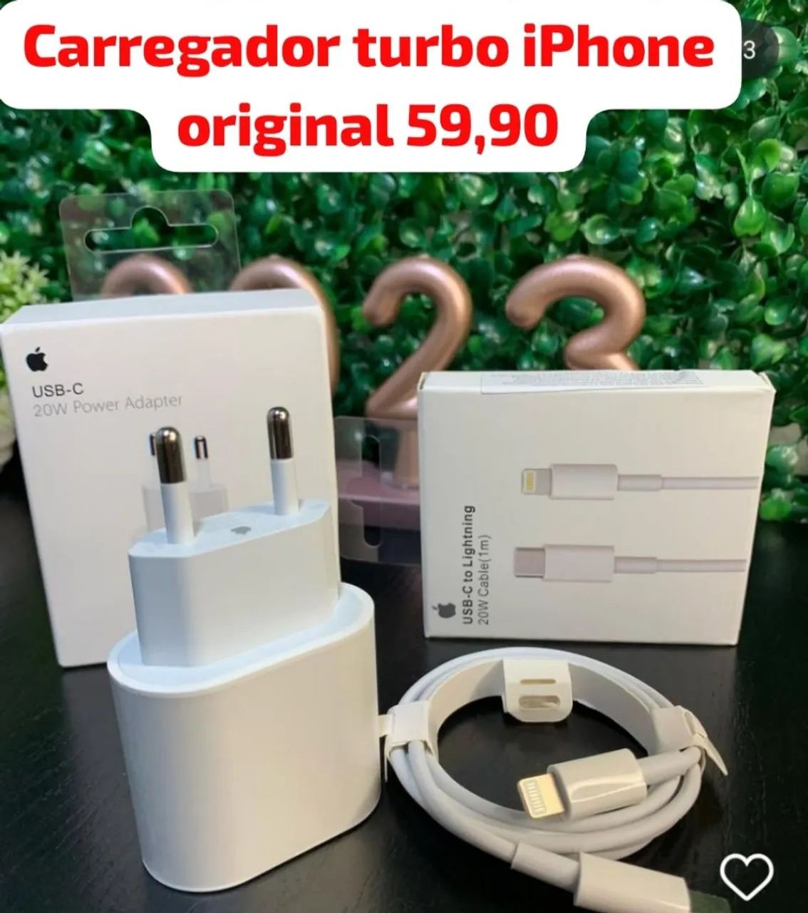 Carregador Turbo iPhone 20W Original