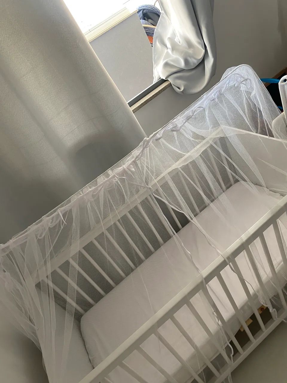 Berço de bebê novo branco  - Foto 6