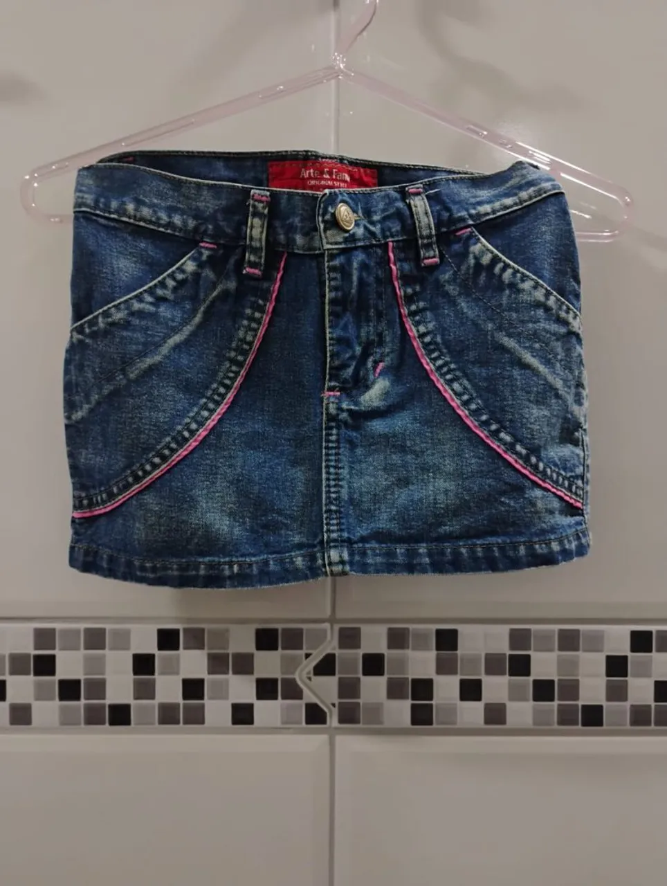 Saia Jeans Infantil