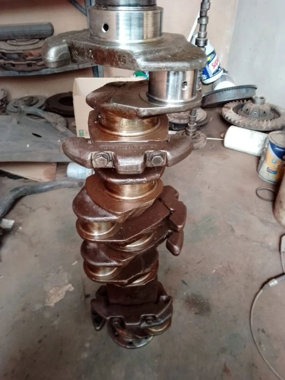 Virabrequim motor OM 352, Biela 0.25, Mancal 0.50, gaxeta. - Foto 2