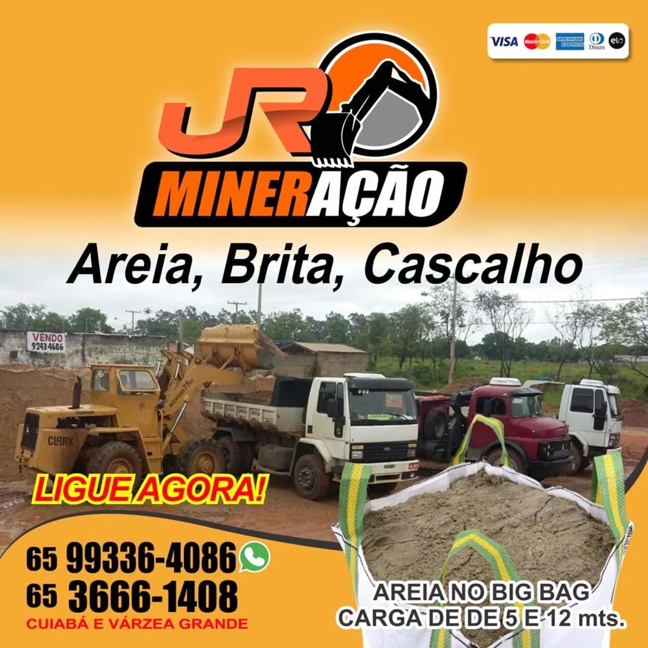 Areia e Brita saco bag e cargas