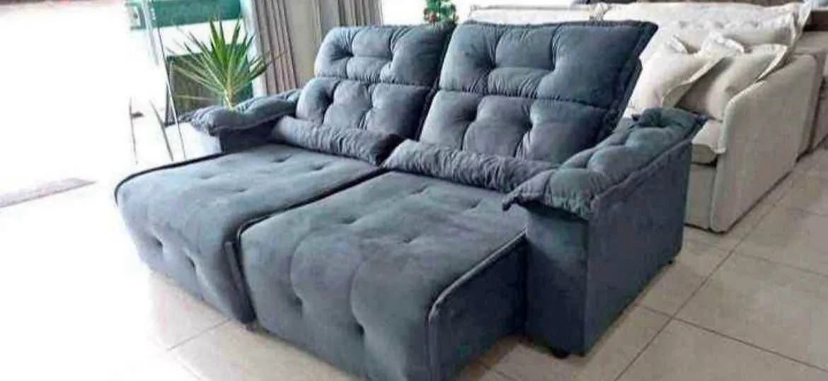Sofá Retrátil Reclinável 2 lugares com mola ensacada. - Foto 3
