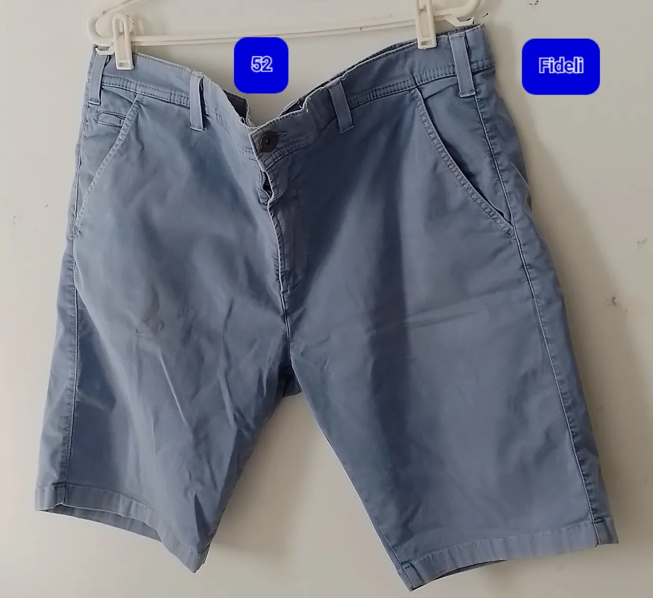 Bermuda Azul Fideli - Tamanho 52