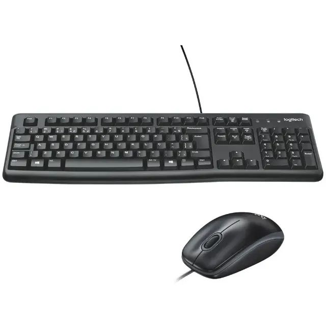 Kit Teclado e Mouse Logitech K120/M90 - WZetta