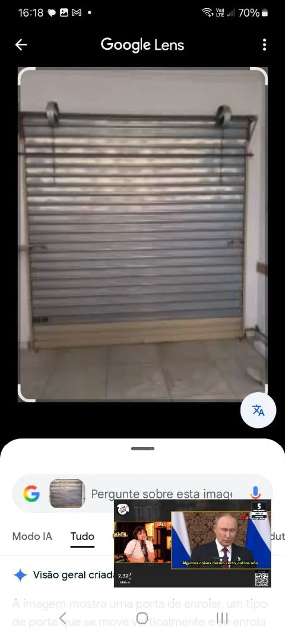 Troca de mola de porta de aço 