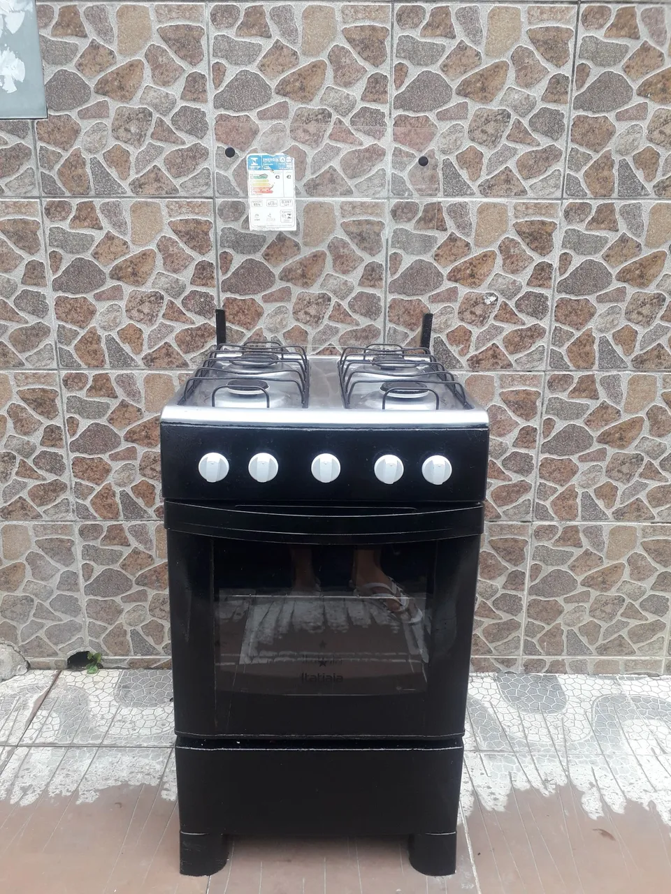 FOGÃO 4 BOCAS PRETO FAZ ENTREGA HOJE MESMO