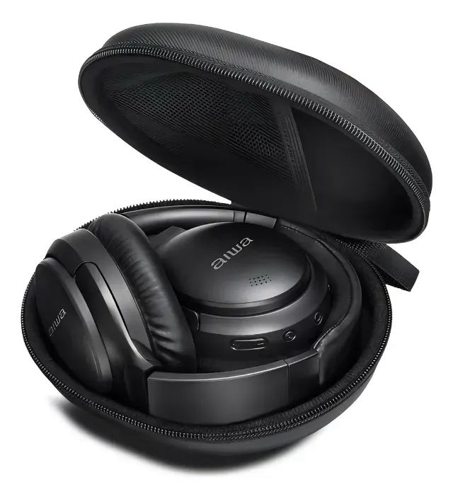 Fone de Ouvido Headphone AIWA HP-01-B Bluetooth ANC Alta Definição Preto - Foto 2