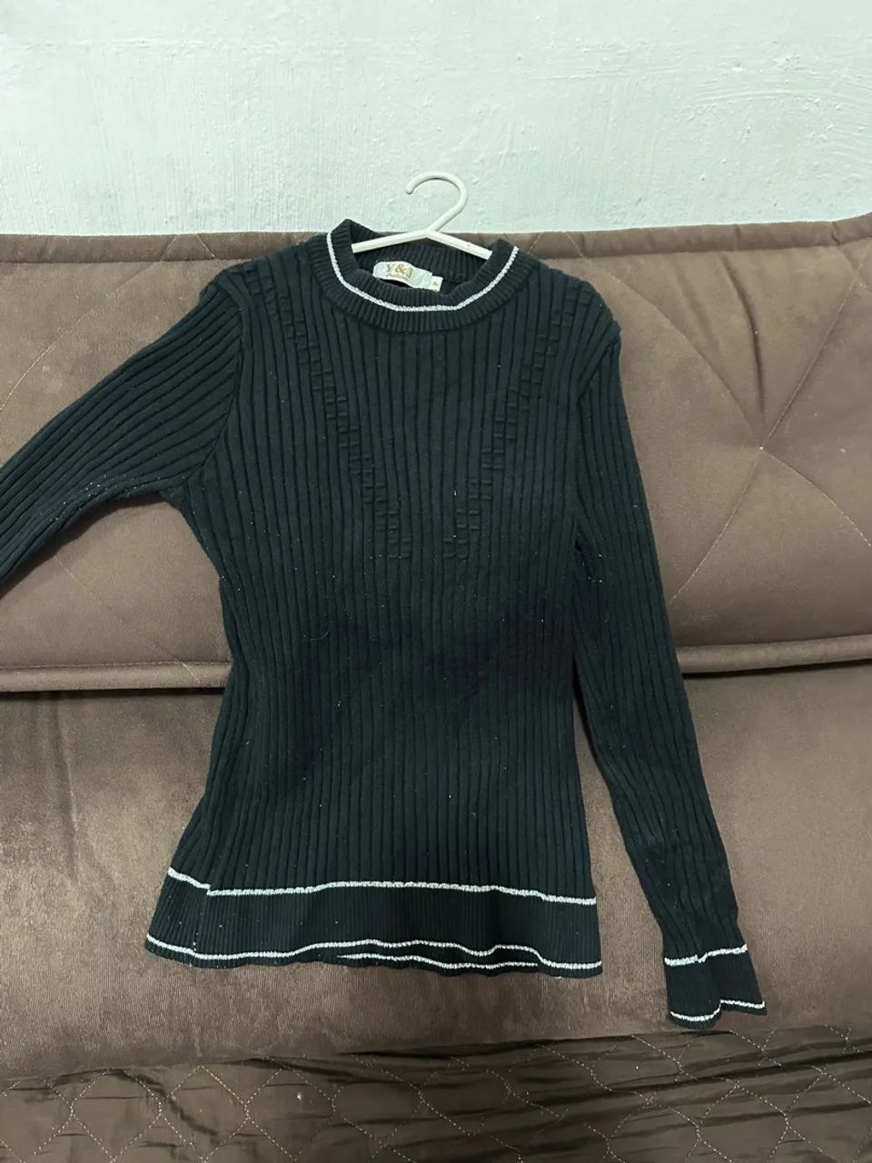 camiseta manga longa preta 