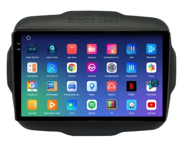 Central Multimídia Aikon 9 polegadas Android Full 4G Wifi LTE Jeep Renegade e Compass