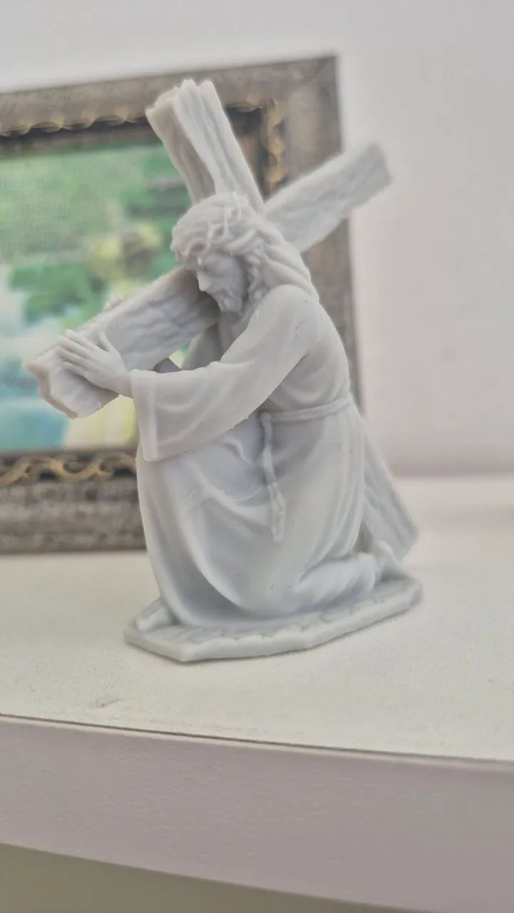 Escultura de Jesus 10 cm - Foto 2