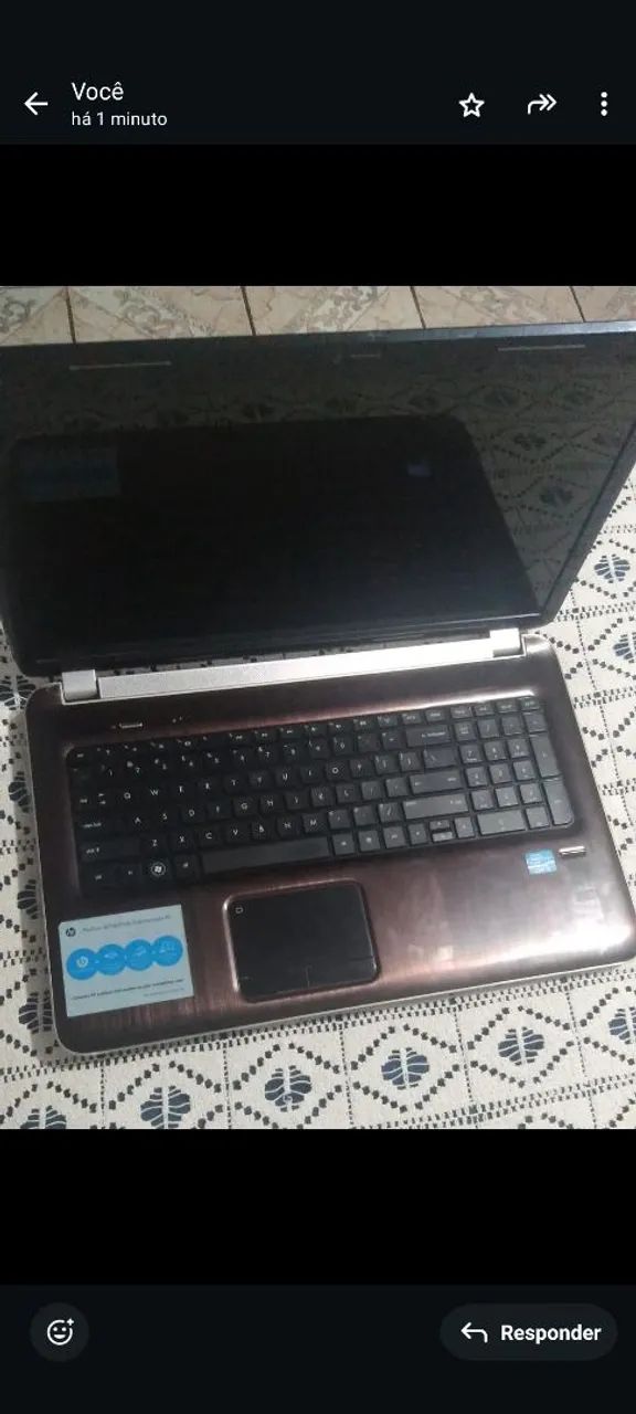 Notebook HP Pavilion dv7 detalhe  - Foto 2