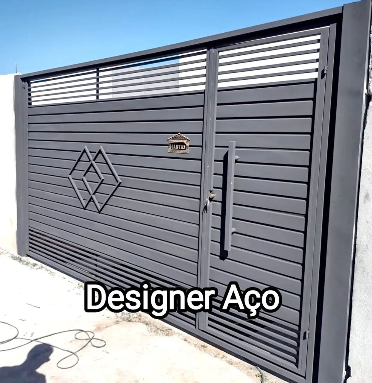 Portão residencial// portão automático/ portão de aço  - Foto 4