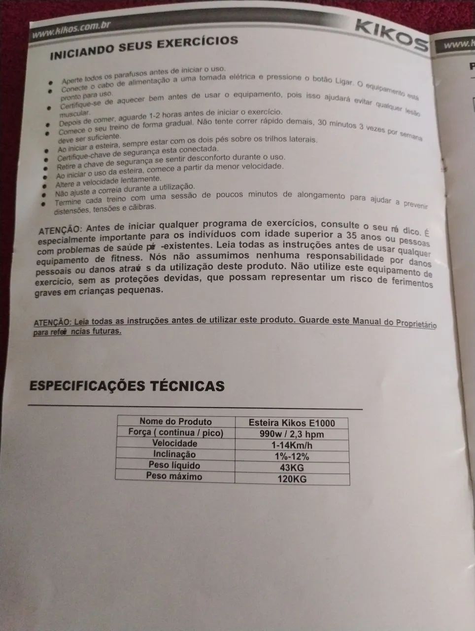 Esteira ergométrica Kiko E1000 - Foto 5