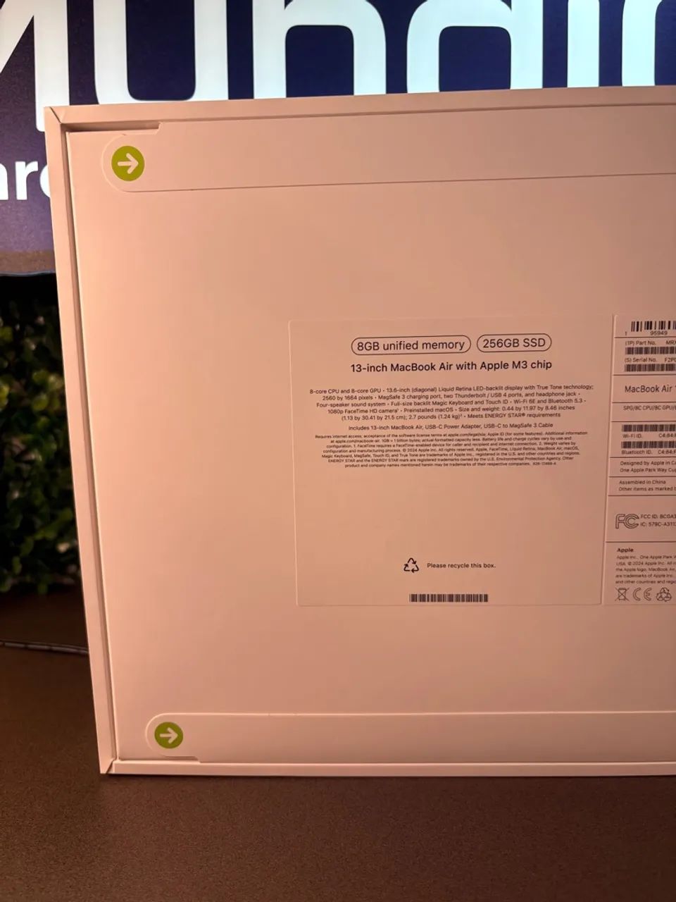 Mundicell_poa MacBook Air M4 256SSD 16GB BLUE NOVO 1 ANO DE GARANTIA APPLE  - Foto 2