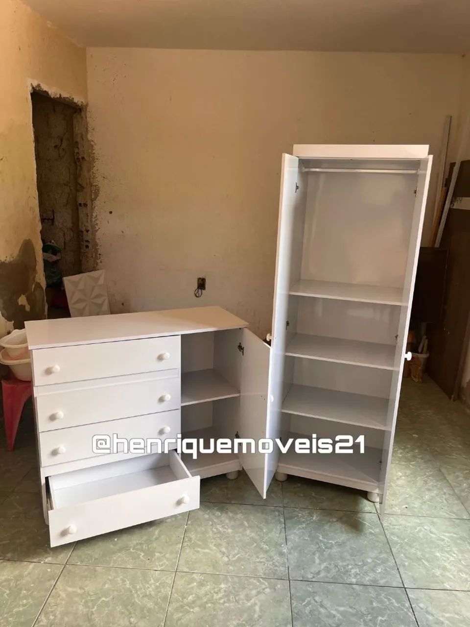 Guarda-Roupa e Cômoda Infantil kit 100%mdf - Foto 2
