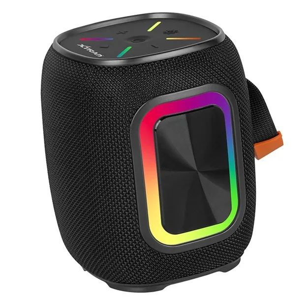 Caixa de Som Bluetooth XTRAD 40W LED RGB Rádio FM - Preto