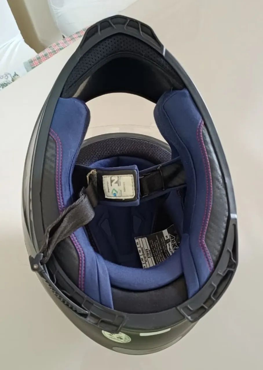 Capacete Asx Eagle Com Viseira Uv - Foto 3