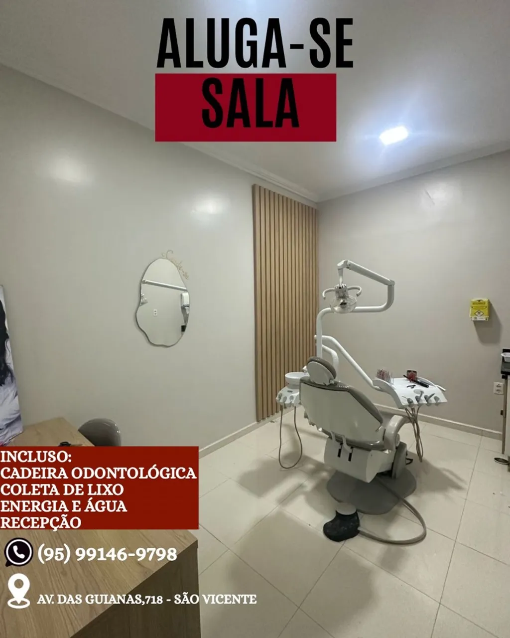 Aluga-se consultório odontológico