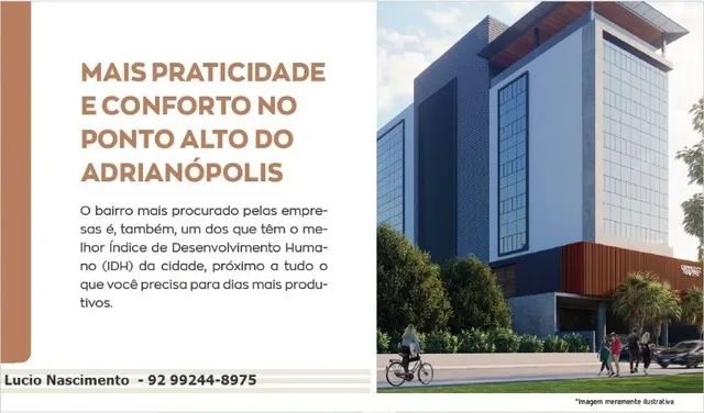  CONNECT TOWER ( salas comerciais em Adrianópolis - ùltimas Unidades  - Foto 4